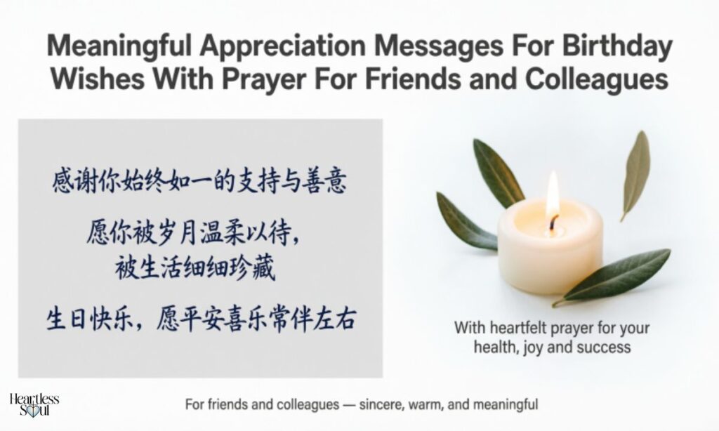 Meaningful Appreciation Messages For Birthday Wishes With Prayer For Friends and Colleagues