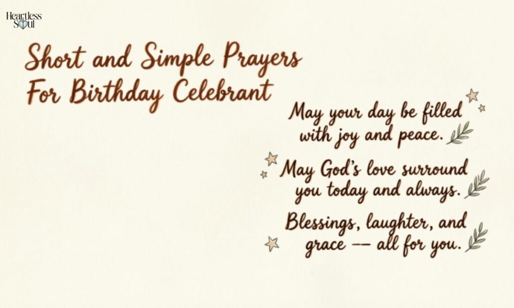 Short and Simple Prayers For Birthday Celebrant