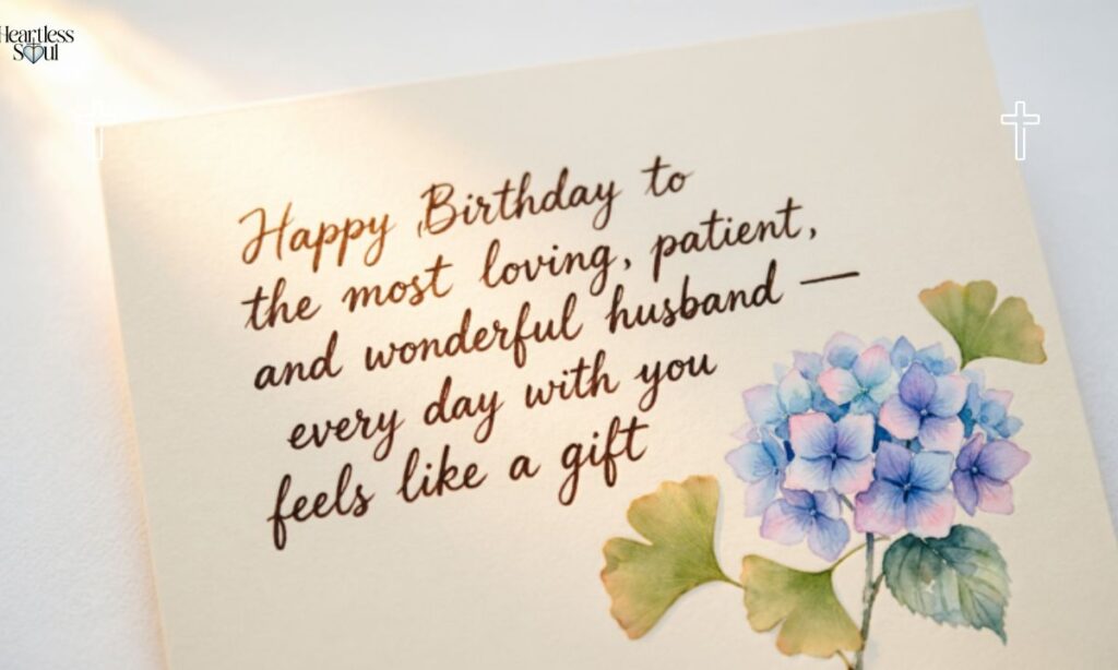 Touching birthday message for husband