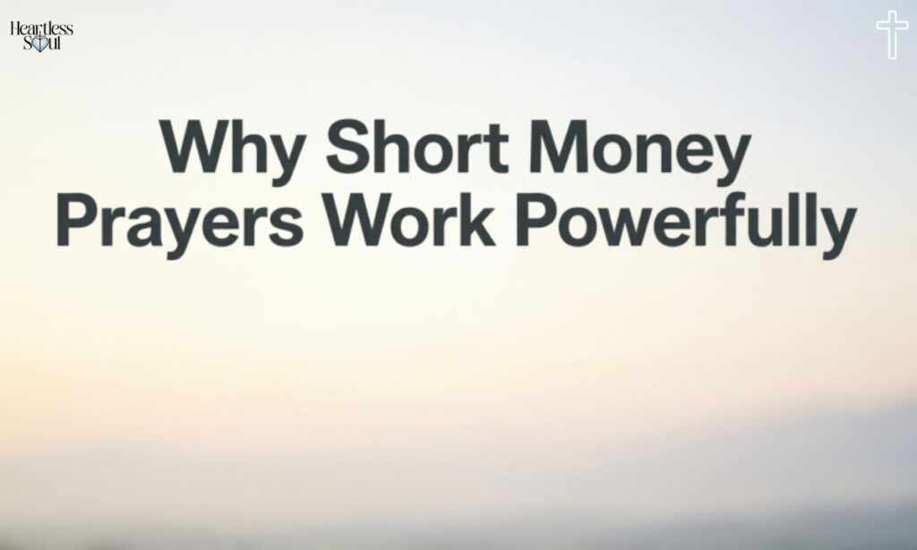 Why Short Money Prayers Work Powerfully
