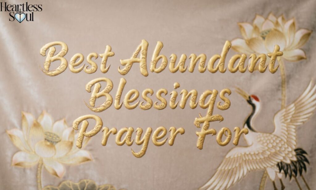 Best Abundant Blessings Prayer For