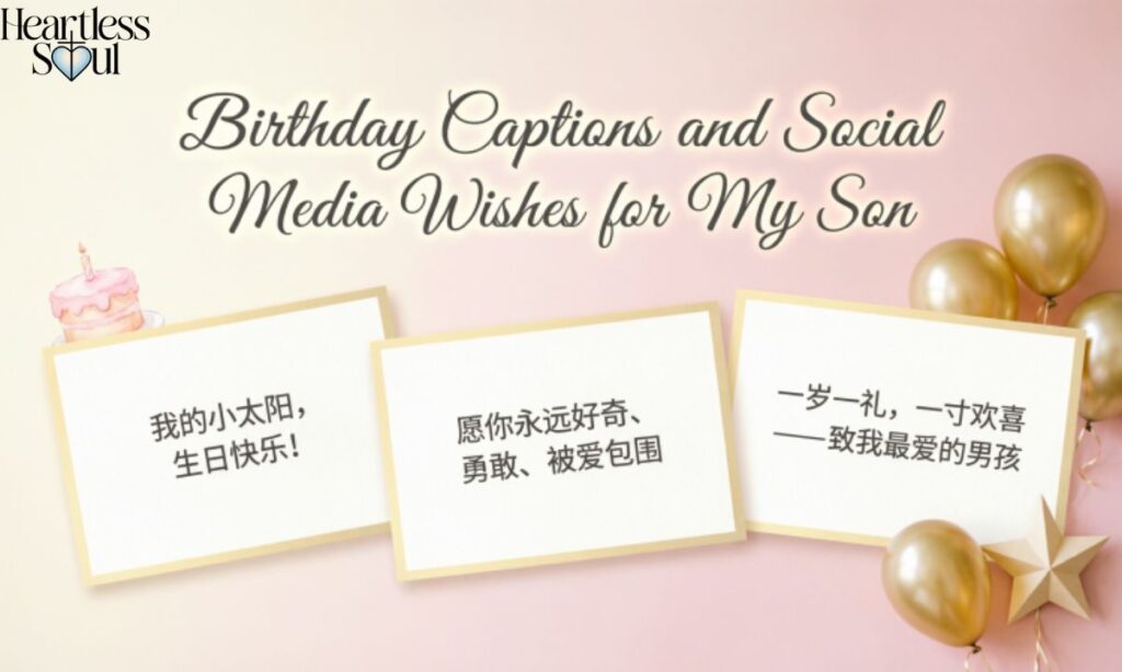 Birthday Captions and Social Media Wishes for My Son
