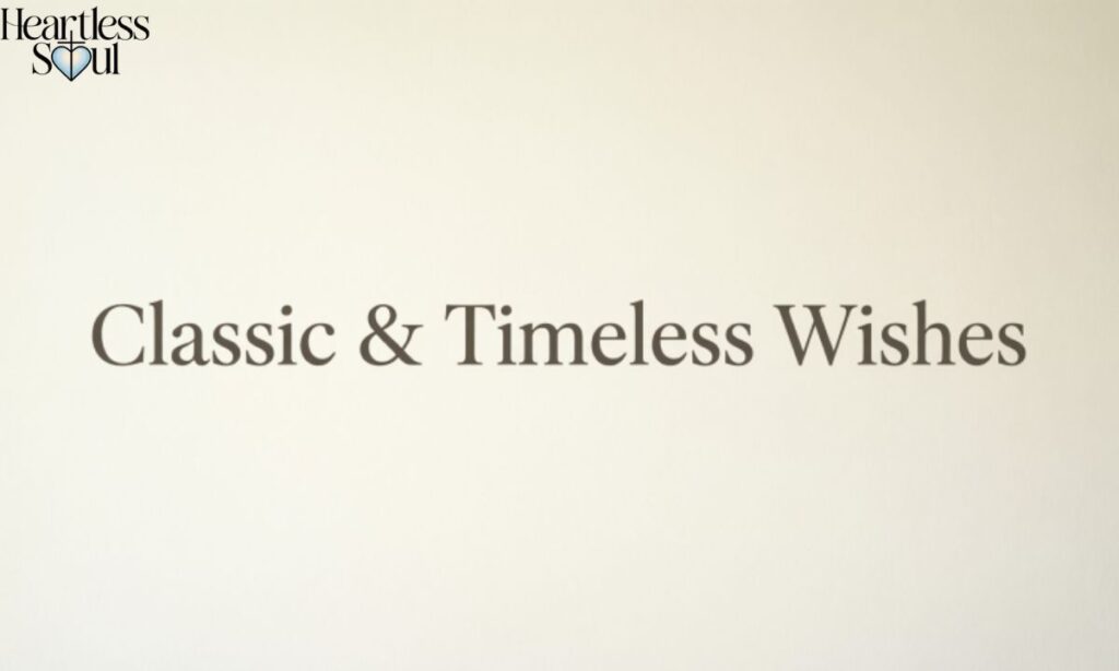 Classic & Timeless Wishes