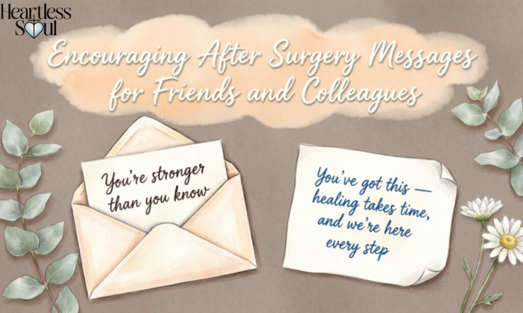 Encouraging After Surgery Messages for Friends and Colleagues