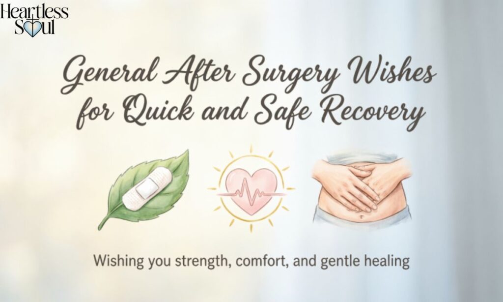 General After Surgery Wishes for Quick and Safe Recovery