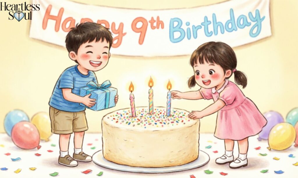 Happy 9th Birthday Wishes for Son and Daughter