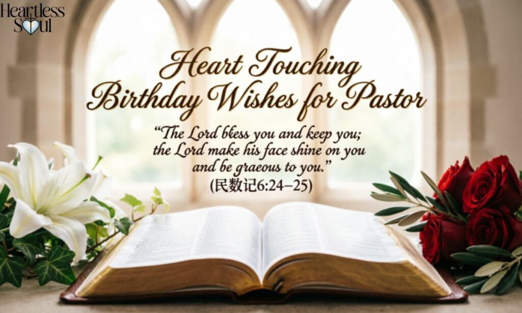 Heart Touching Birthday Wishes for Pastor Bible Verse