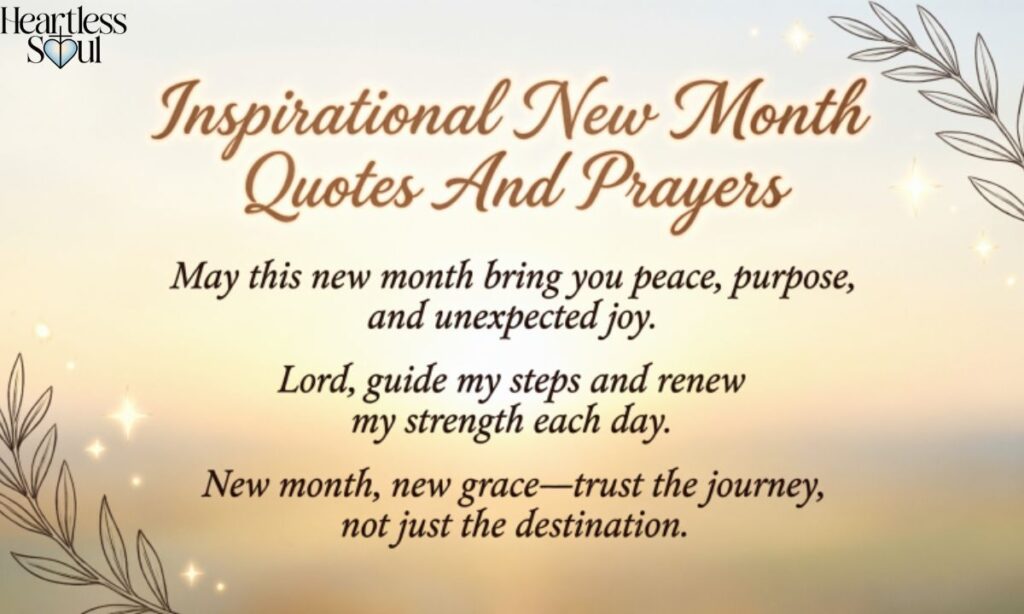 Inspirational New Month Quotes And Prayers