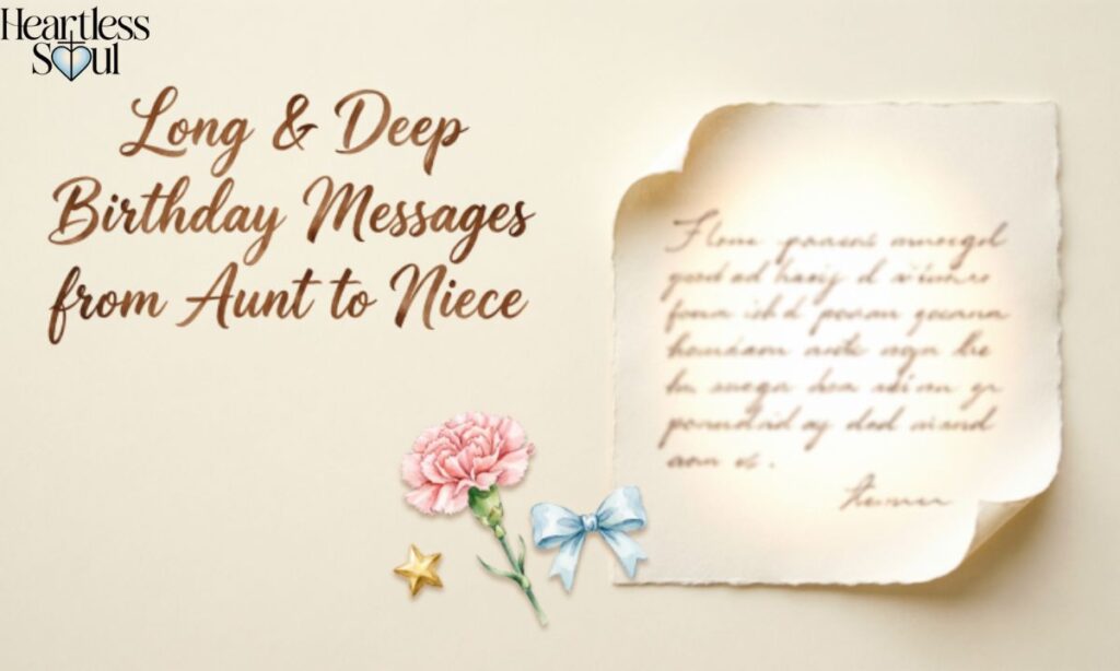 Long & Deep Birthday Messages from Aunt to Niece