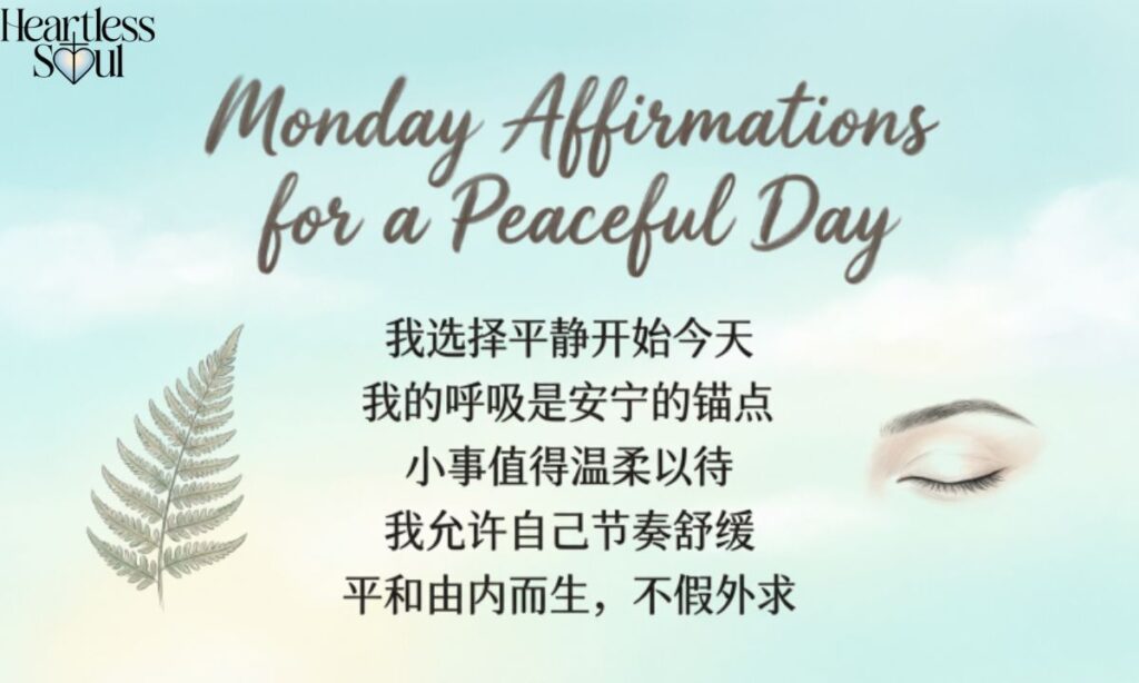 Monday Affirmations for a Peaceful Day
