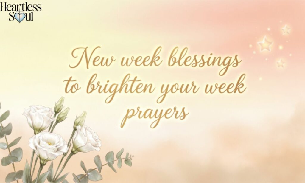 New week blessings to brighten your week prayers