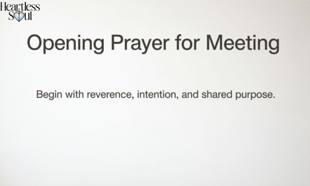 Opening Prayer for Meeting