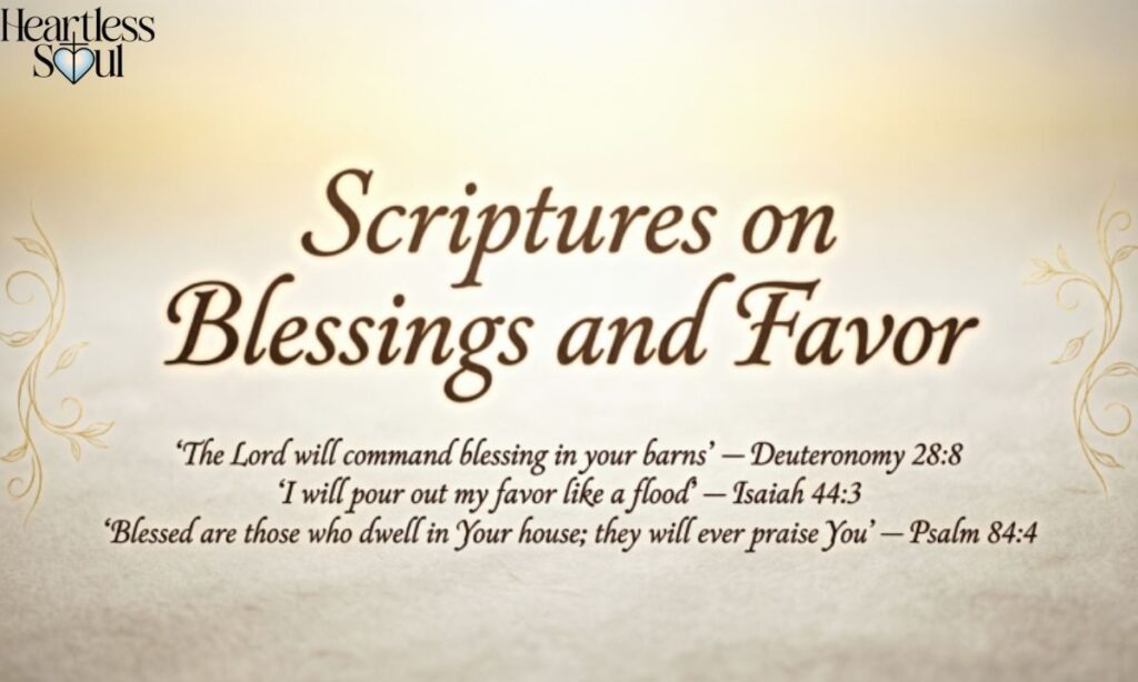 Scriptures on blessings and favor