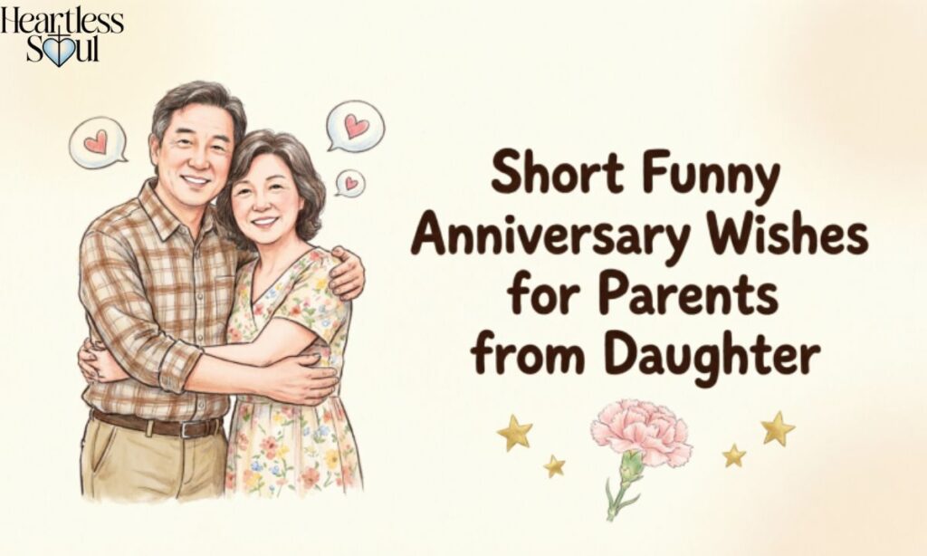 Short Funny Anniversary Wishes for Parents from Daughter