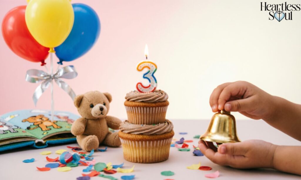 Short Happy 3rd Birthday Captions for Cards and Social Media