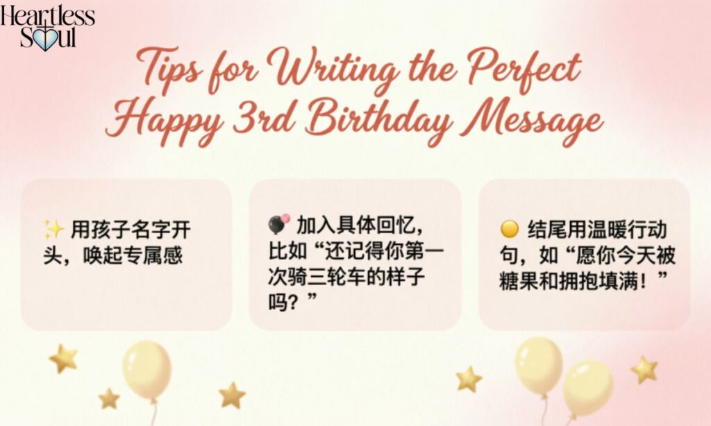 Tips for Writing the Perfect Happy 3rd Birthday Message