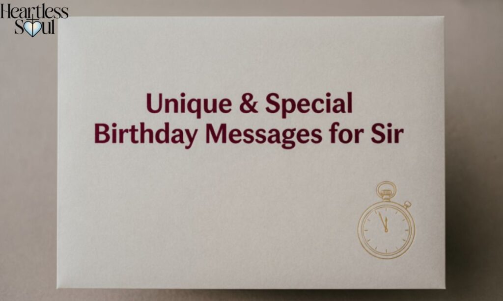 Unique & Special Birthday Messages for Sir