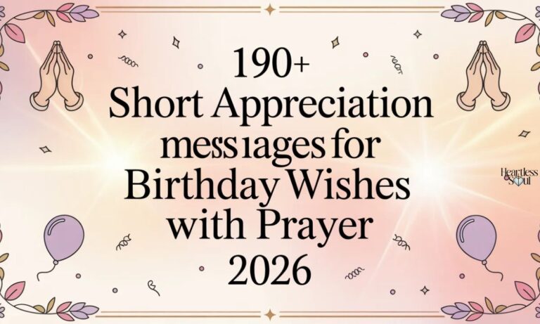 190+ Short Appreciation Message For Birthday Wishes With Prayer 2026