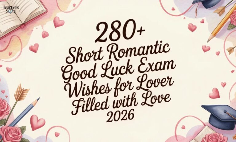 280+ Short Romantic Good Luck Exam Wishes for Lover Filled with Love 2026