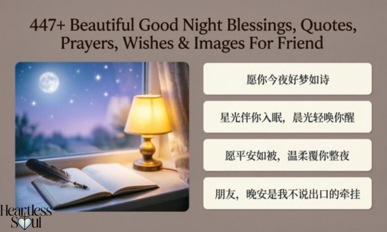 447+ Beautiful Good Night Blessings, Quotes, Prayers, Wishes & Images For Friend