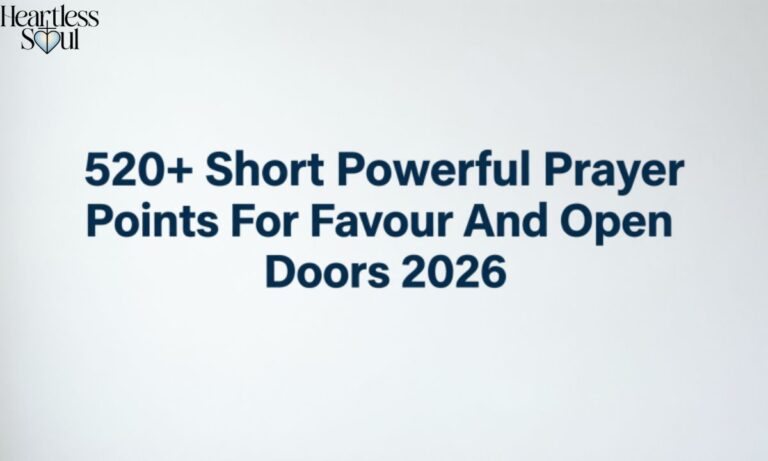 520+ Short Powerful Prayer Points For Favour And Open Doors 2026